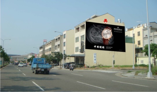 N-0420鐵架廣告塔-台南市歸仁區中正南路二段87號-高鐵台南站旁廣告看板